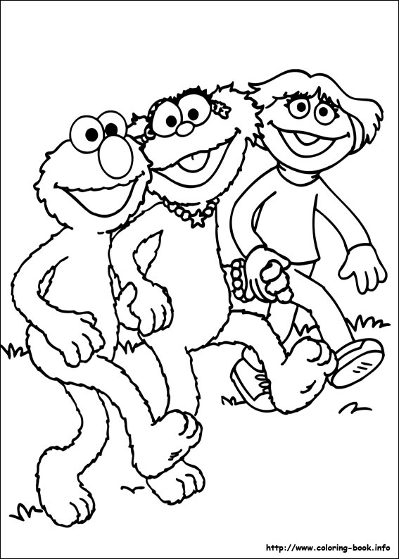 Sesame Street coloring picture